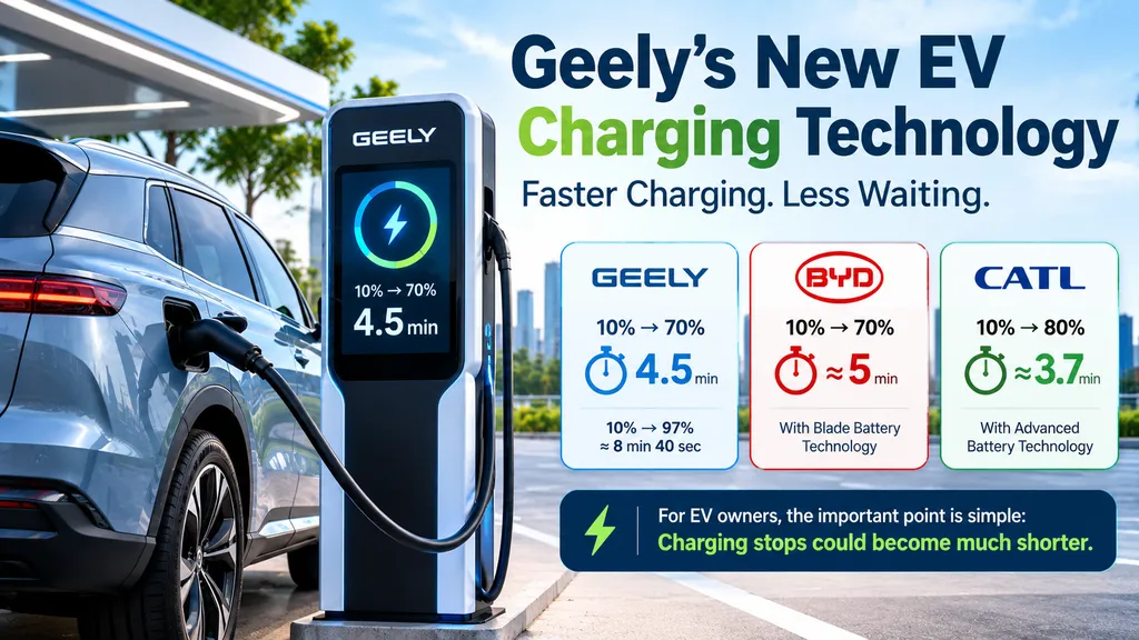 Chinese electric vehicle charging at an ultra-fast EV charging station