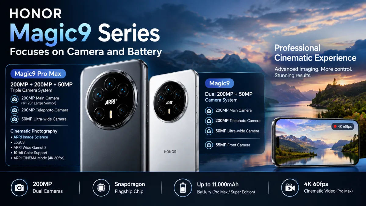 HONOR Magic9 Series Focuses on Camera and Battery