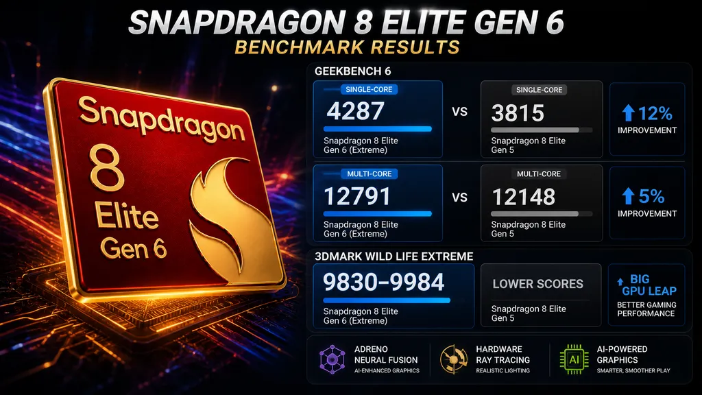 Snapdragon 8 Elite Gen 6 Benchmark Results